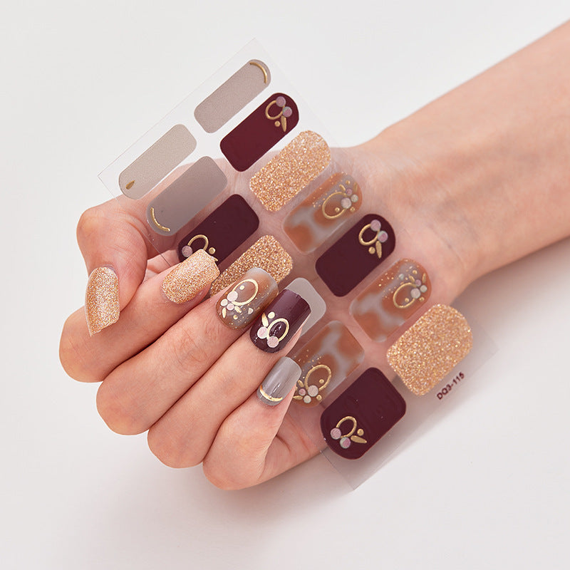 Bronzing Laser 3D Nail Stickers
