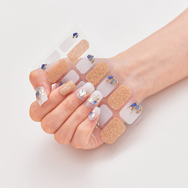 Bronzing Laser 3D Nail Stickers