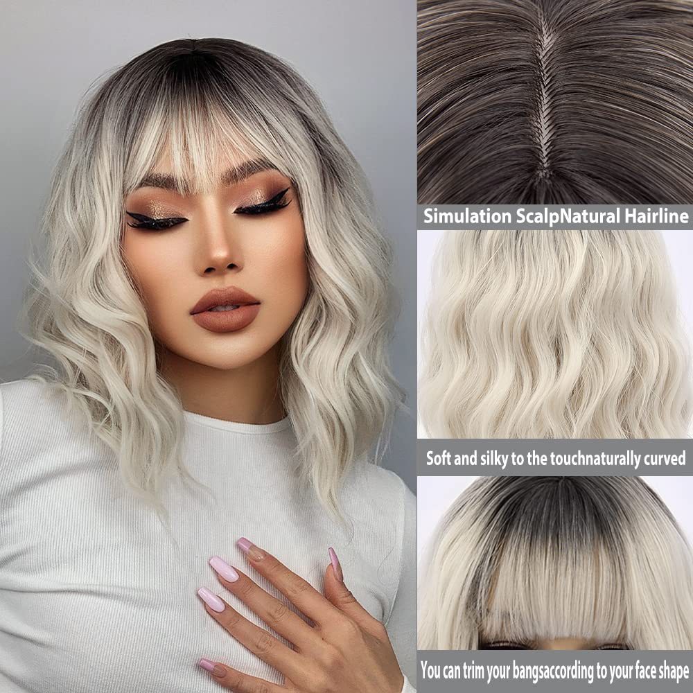 Short Hair Dyeing Human Hair Wig