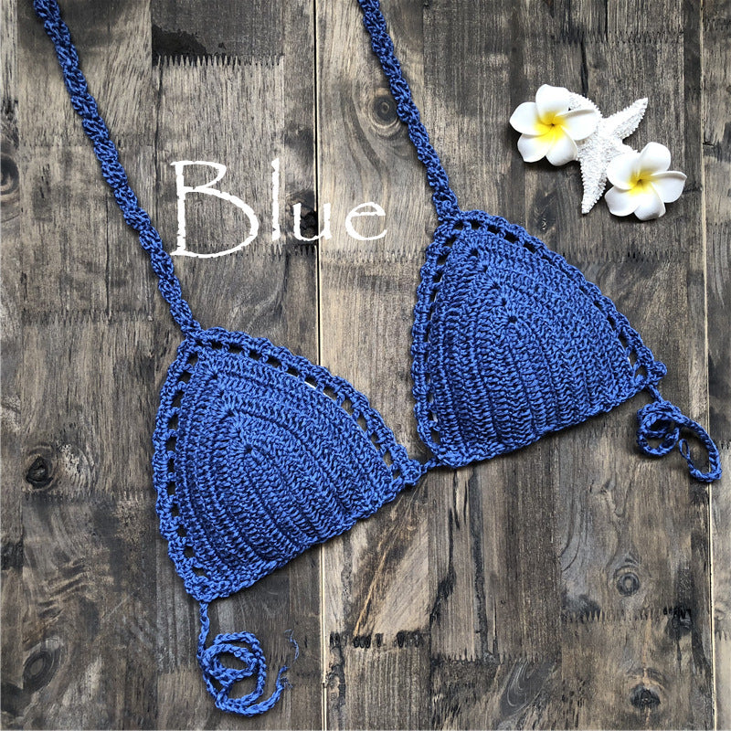 Hand-woven Hollow Beach Split Swimsuit