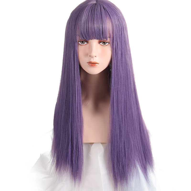 Long Straight Human Hair Wig