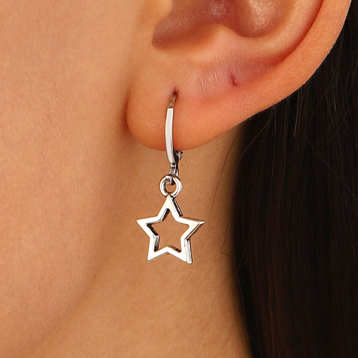 Bowknot Gothic Charm Rivet Earrings