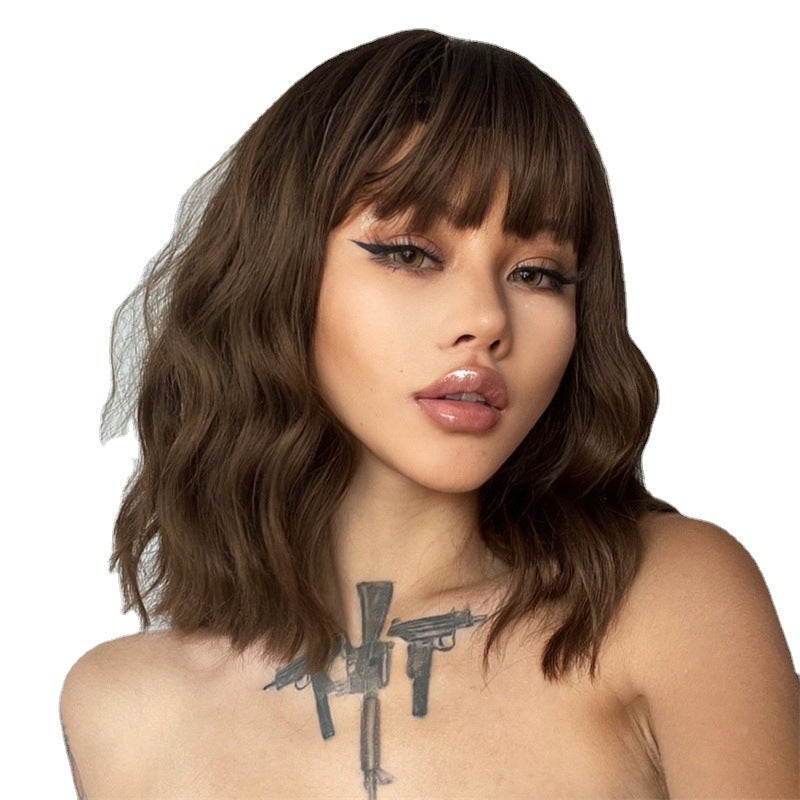 Shoulder-length Corn Human Hair Wig