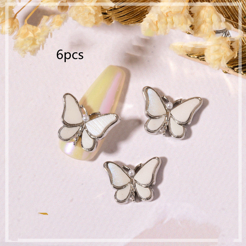 Crystal Butterfly Stereo Nails