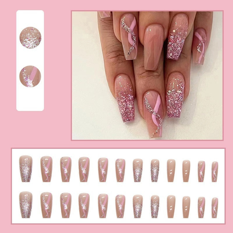 Mid-length Ballet Girl Fake Nails