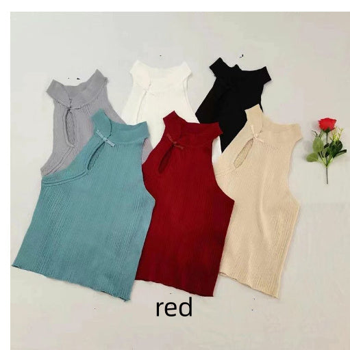 Short Summer Solid Color Top