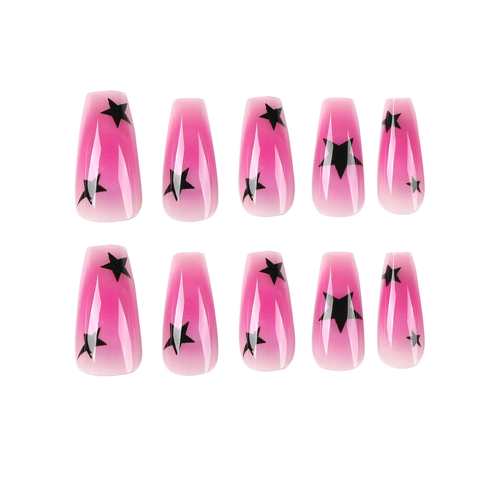 Transparent Purple Fake Nails