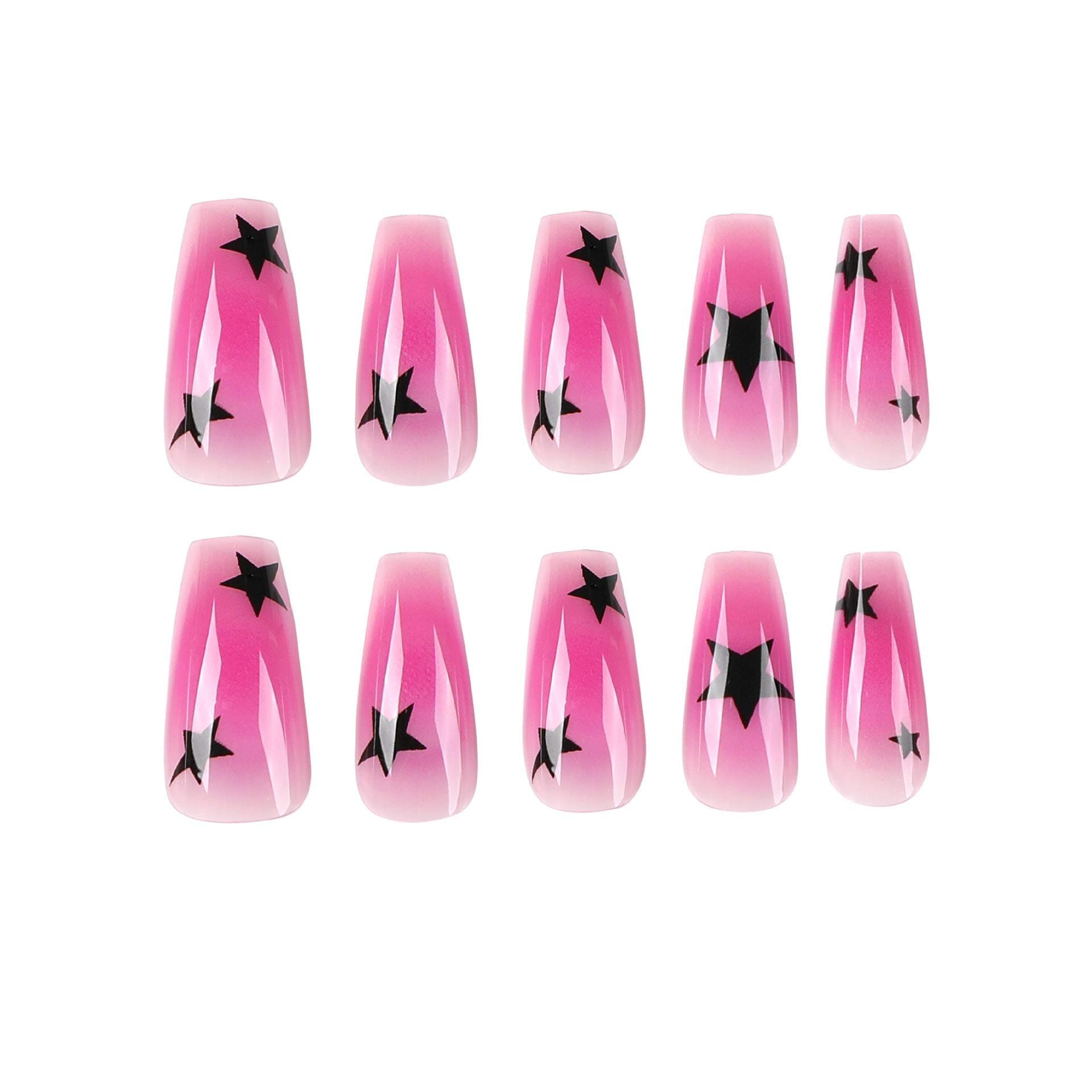 Transparent Purple Fake Nails