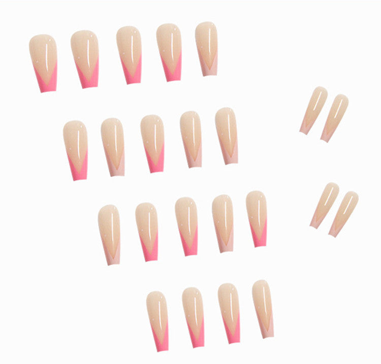 French Long Ballet Fake Nails