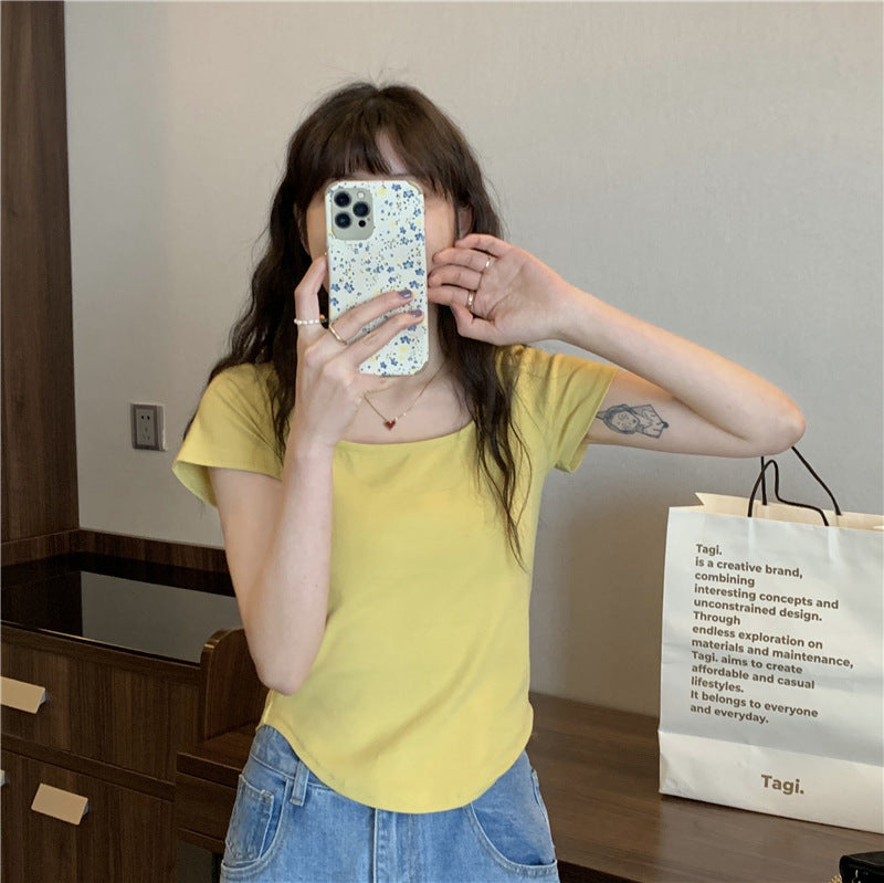 Summer U Collar Top