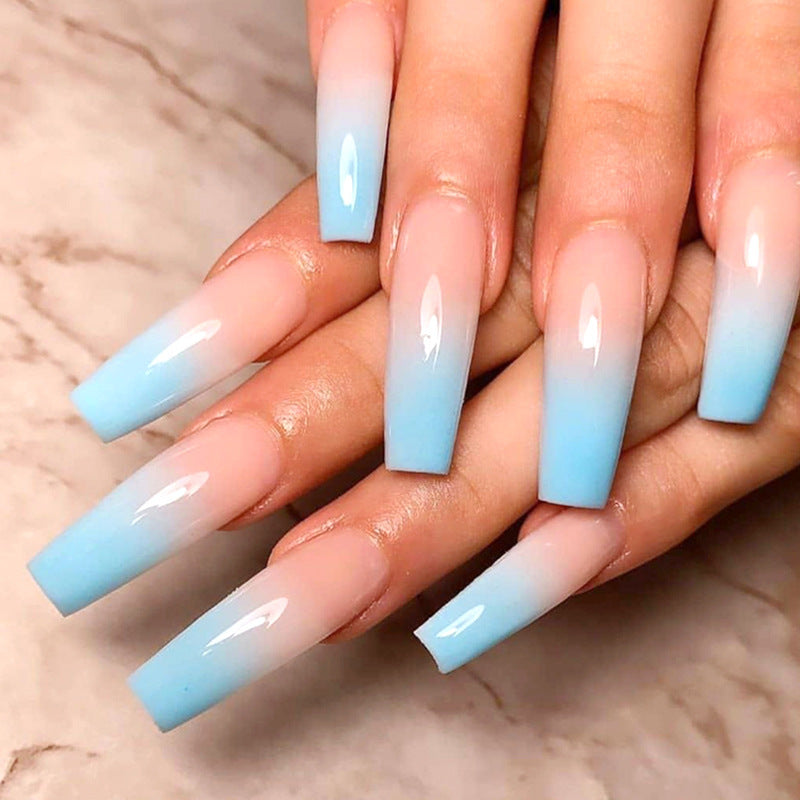 Ballet Flat Head Pointed Water Drop Fake Nails
