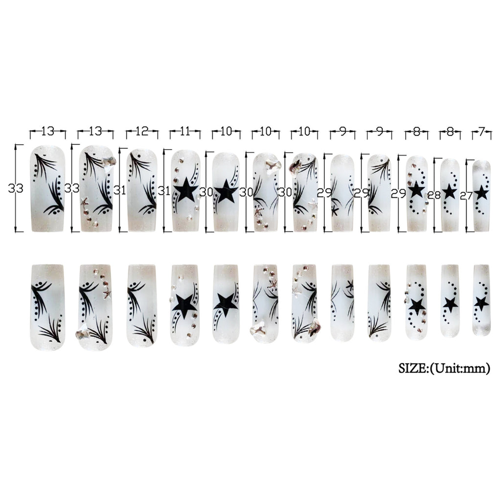 Rhinestone Patch Nails