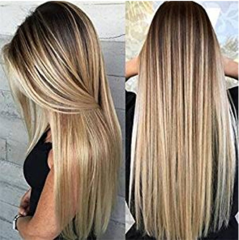 Golden Brown Gradient Human Hair Wig