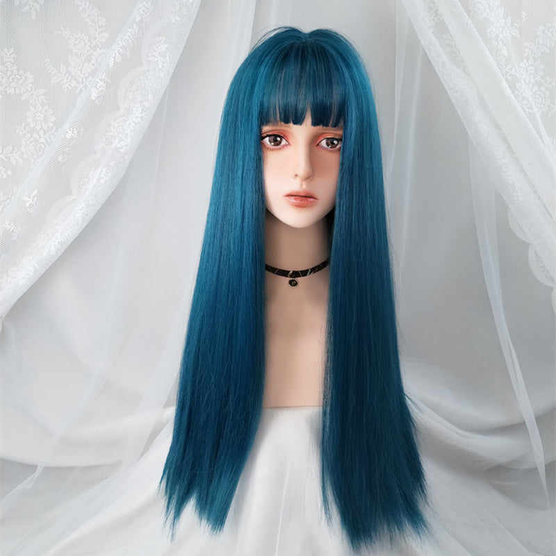 Long Straight Human Hair Wig