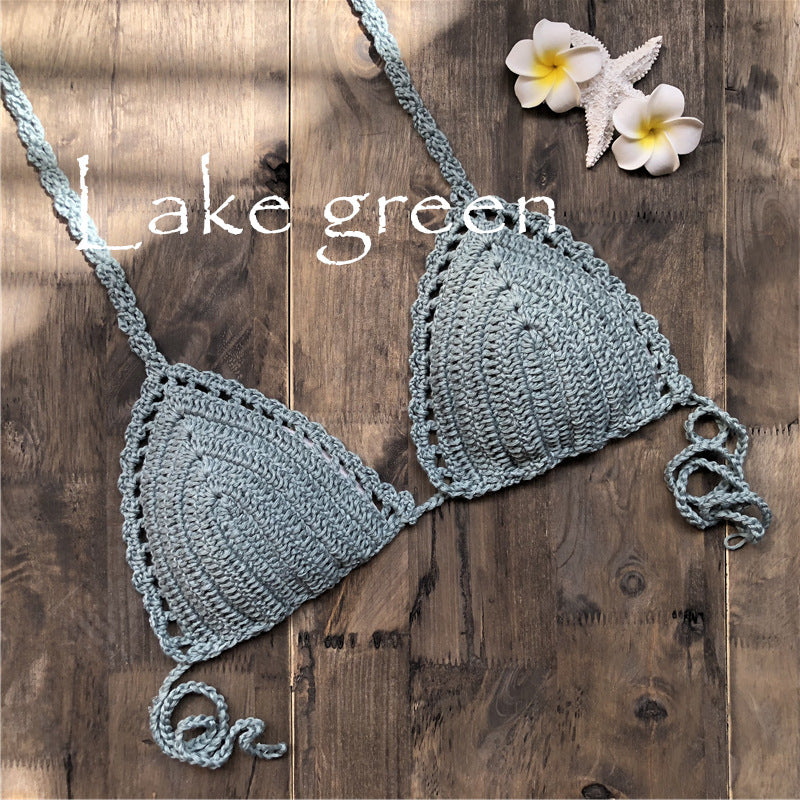 Hand-woven Hollow Beach Split Swimsuit